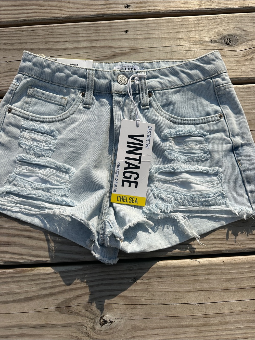 Vintage distressed Jean shorts